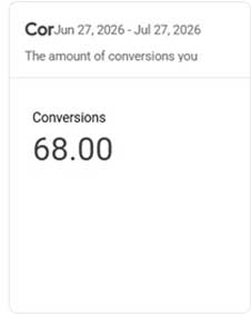 Conversions from a Google Ads campaign managed by Pixly Media